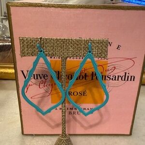 Kendra Scott Teal Statement Earrings